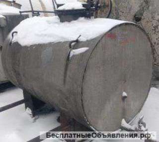 Емкость нержавеющая,объем — 2 куб.м., горизонтальная