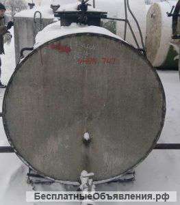 Емкость нержавеющая,объем — 2 куб.м., горизонтальная