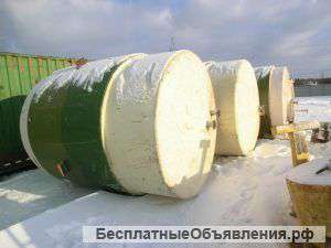 Емкости нержавеющие, объем — 8 куб.м., вертикальные с рубашкой