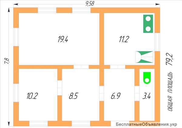 Дом в Богуславе Киевской области