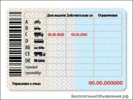 Водительское удоставирения