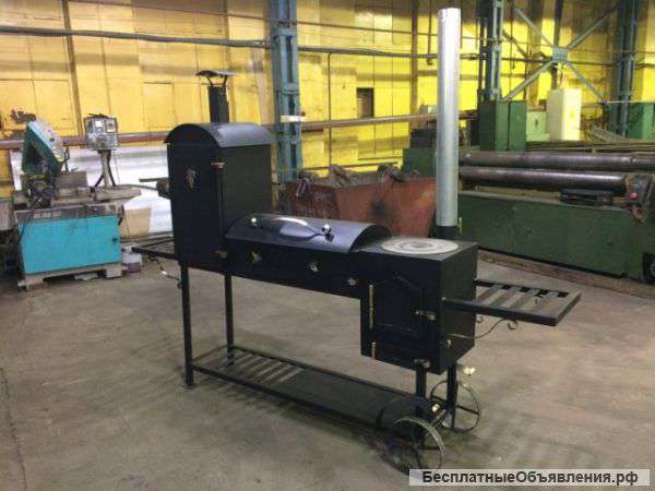 Мангал+ печь для казана+ коптильня