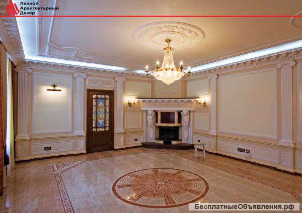 Лепнина из гипса и бетона