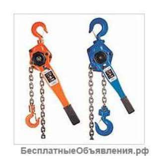 Таль рычажная 1000 кг /6 метров