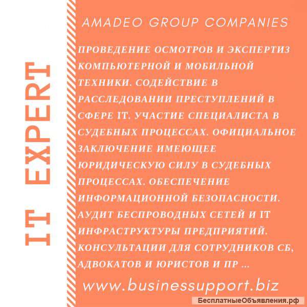 Специалист IT - экспертизы