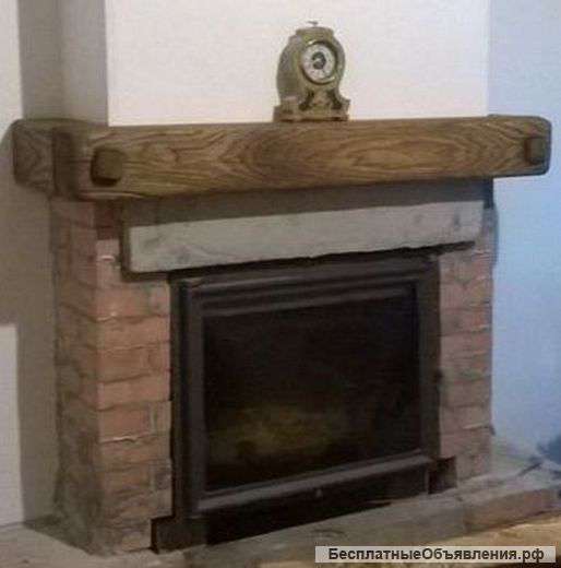 Каминные полки из массива ДУБА
