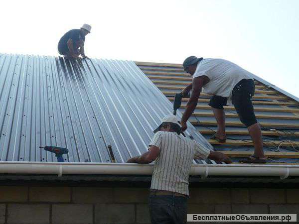 Монтаж профнастила
