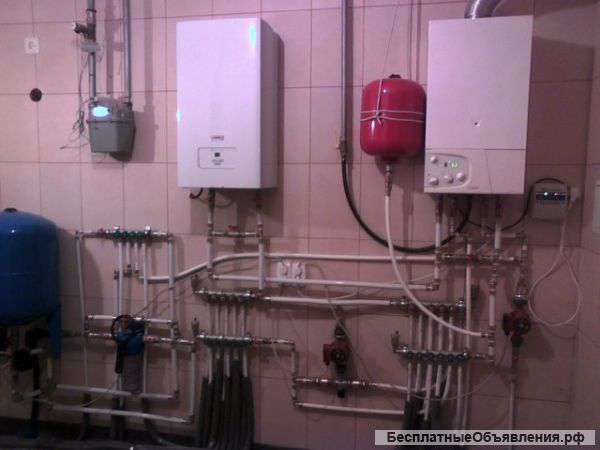 Монтаж сантехники и отопления