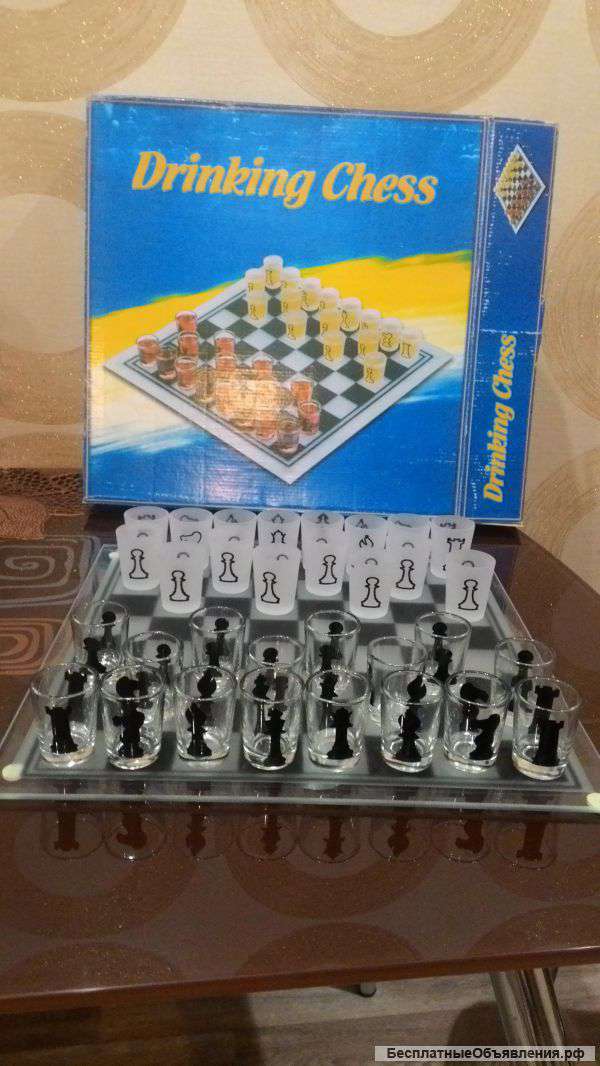 Набор подарочный Пьяные шахматы