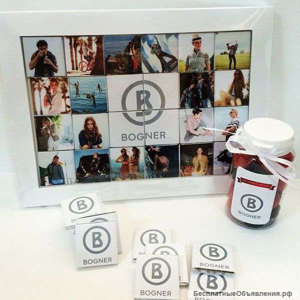 Шоколад с логотипом компании