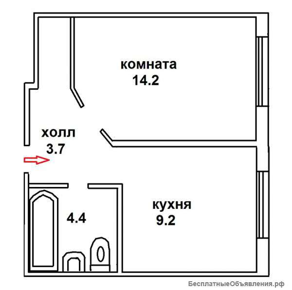 Продажа 1-к. кв. 33 кв.м, Выборгский район, СПб