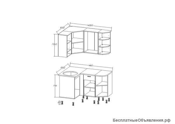 Кухня Классика угловая