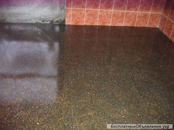 Мозаичные полы из мраморной и гранитной крошки (ТЕРАЦО)