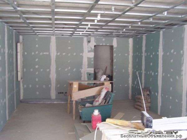 Штукатурка шпаклевка обои гипсокартон