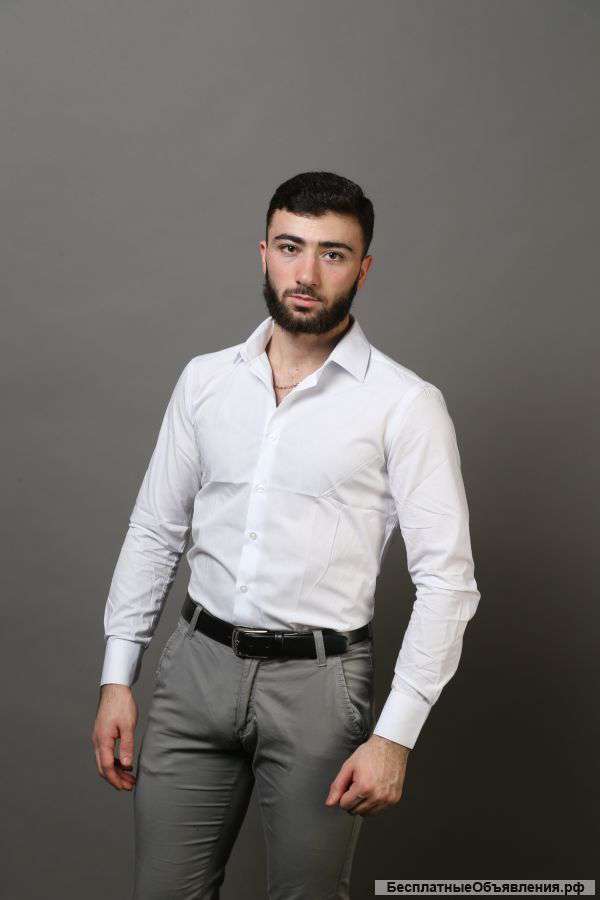 Мужские приталенные рубашки
