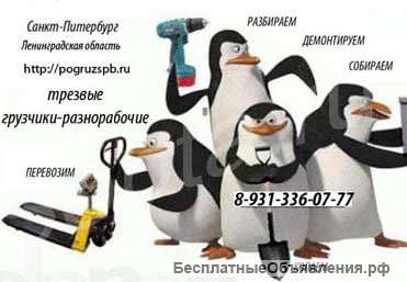 Переезды, грузчики