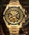 Часы механические winner luxury gold