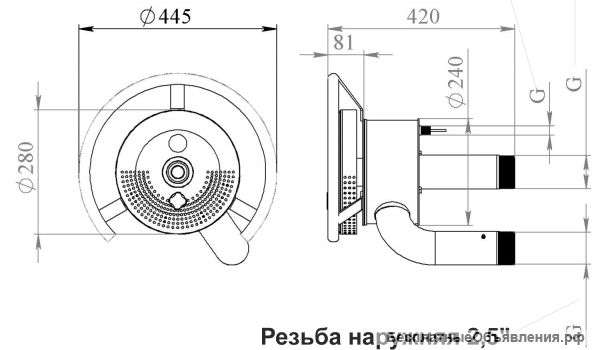 Закладная деталь противотока