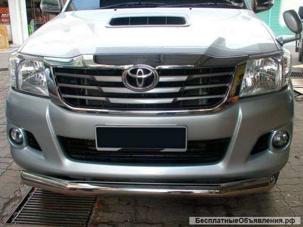 Защита перед. бампера(нерж. )Toyota Hilux 2012-15г