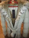 Норковая шуба, капюшон рысь. Koengagen furs.