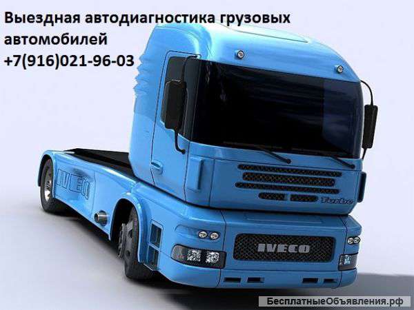 Диагностика грузовых автомобилей с выездом Москва и М.О.