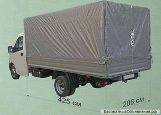 Тент Г-3302 NEXT 2-х сторон.ткань удлин.4.25 м. шир-2.06 (под алюм.борт)