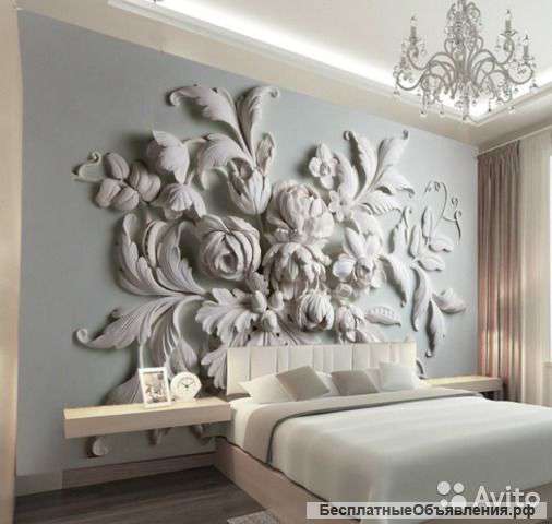 3 d фотообои, фреска, глянец