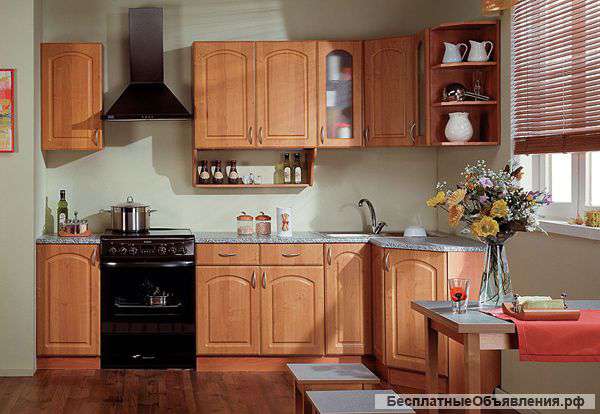 Кухонный гарнитур Трапеза 1200х2100 мм