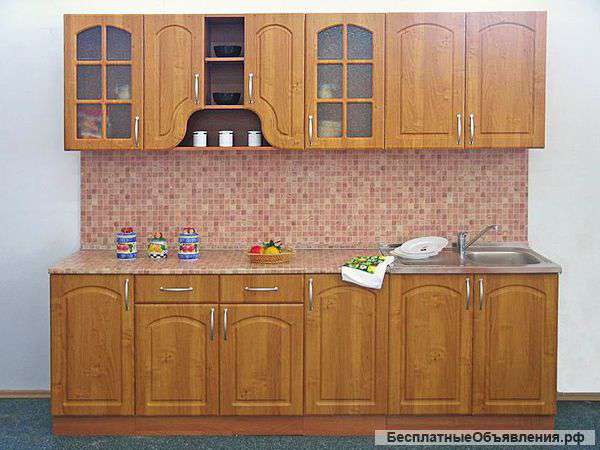 Кухонный гарнитур Трапеза 2400 мм с нишей