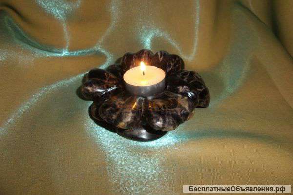 Подсвечник из сувели березы