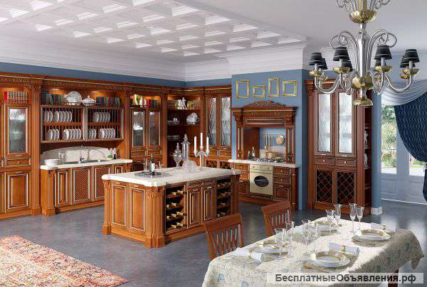Кухонный гарнитур с классическими фасадами "Страдивари"