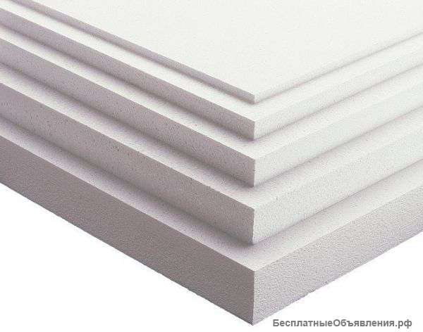 Пенополистирол ППС16Ф (ПСБ-C 25Ф) (фасад) 50х1000х1000мм (1м20,05м3)