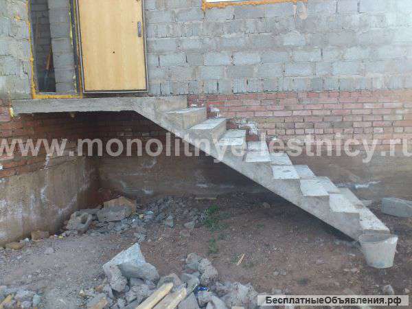 Лестницы монолитные любой сложности проектирование и изготовление лестниц