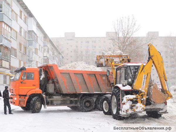 Уборка и вывоз снега (Погрузчик, Самосвал)