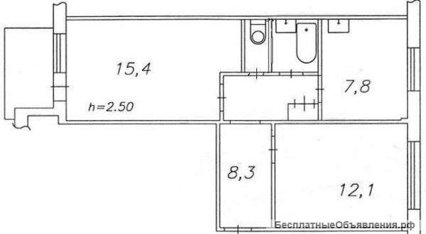 2-комн. квартиру в Октябрьском р-не