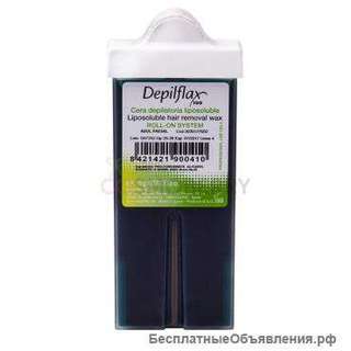 Восковой картридж «Depiflax»Синий с узким роликом