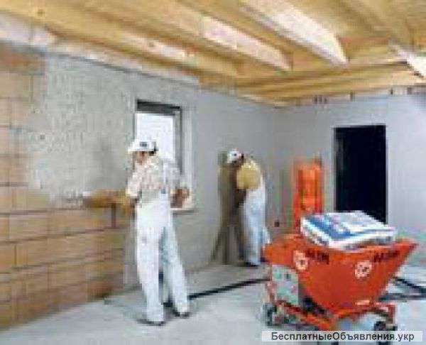 Машинная штукатурка 100 грн м2
