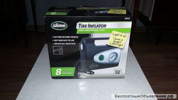 Компрессор автомобильный Slime Tire Inflator