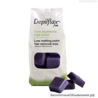 Воск в брикетах «Депилфлакс» 1кг- Мальва
