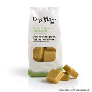 Воск в брикетах «Депилфлакс» 1кг- Натуральный