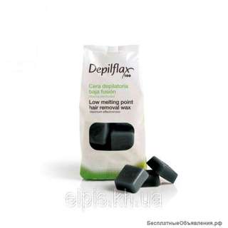 Воск в брикетах «Депилфлакс» 1кг- Платиновый