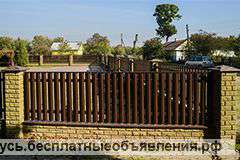 Забор из колотого кирпича LegoBrik