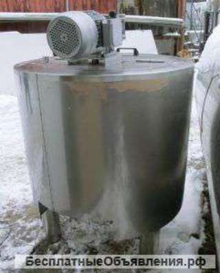 Новая нержавеющая емкость,объем — 0,17 куб.м.,рубашка, термоизоляция, мешалка, электрический нагрев