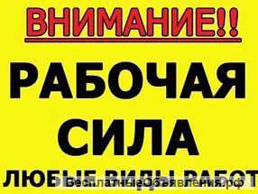 Возьмемся за любую работу разнорабочие