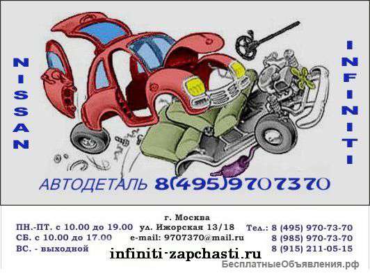 Б.у. запчасти Ниссан, Инфинити.