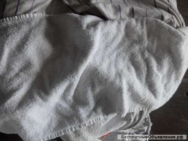 Махровые полотенца б/у