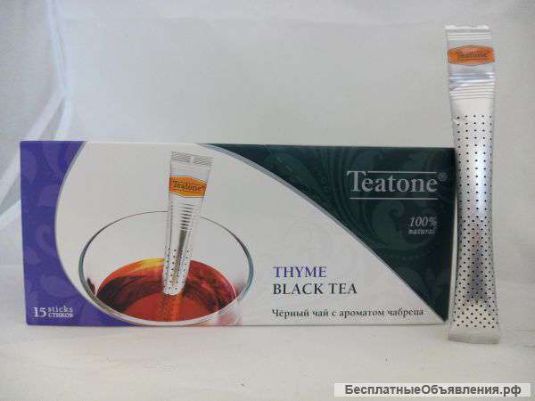 Чай черный чай с ароматом чабреца в стиках