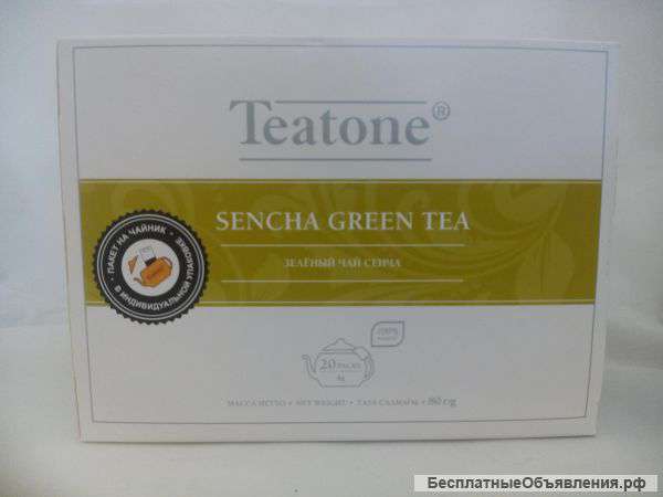 Зелёный чай сенча в пакетиках 4 г для чайника 500мл