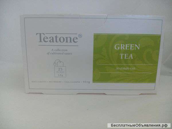 Чай зеленый китайский в пакетиках 1,8 г Teatone