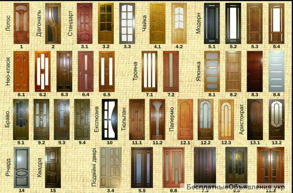 Двери деревянные из массива сосны